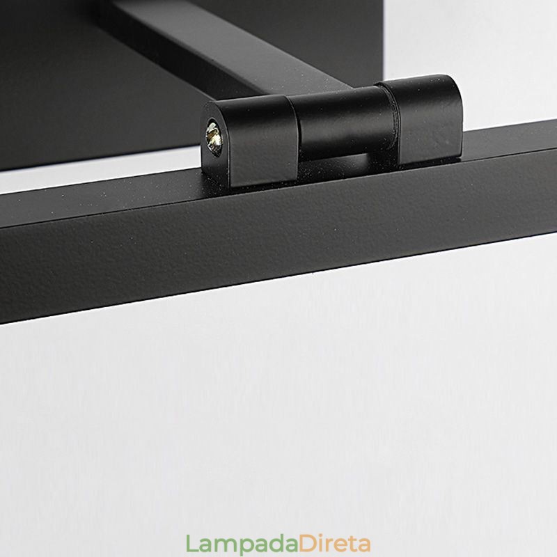Luminária de parede ajustável com ângulo de luz frontal de espelho estilo nórdico para banheiro