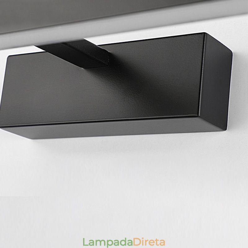 Luminária de parede ajustável com ângulo de luz frontal de espelho estilo nórdico para banheiro