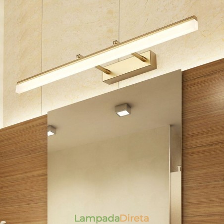 Espelho Frontal Luz Acrílico Esticável Sconce Lâmpada Corredor Banheiro Espelho Frontal Luz Acrílico Esticável Sconce Lâmpada Corredor Banheiro