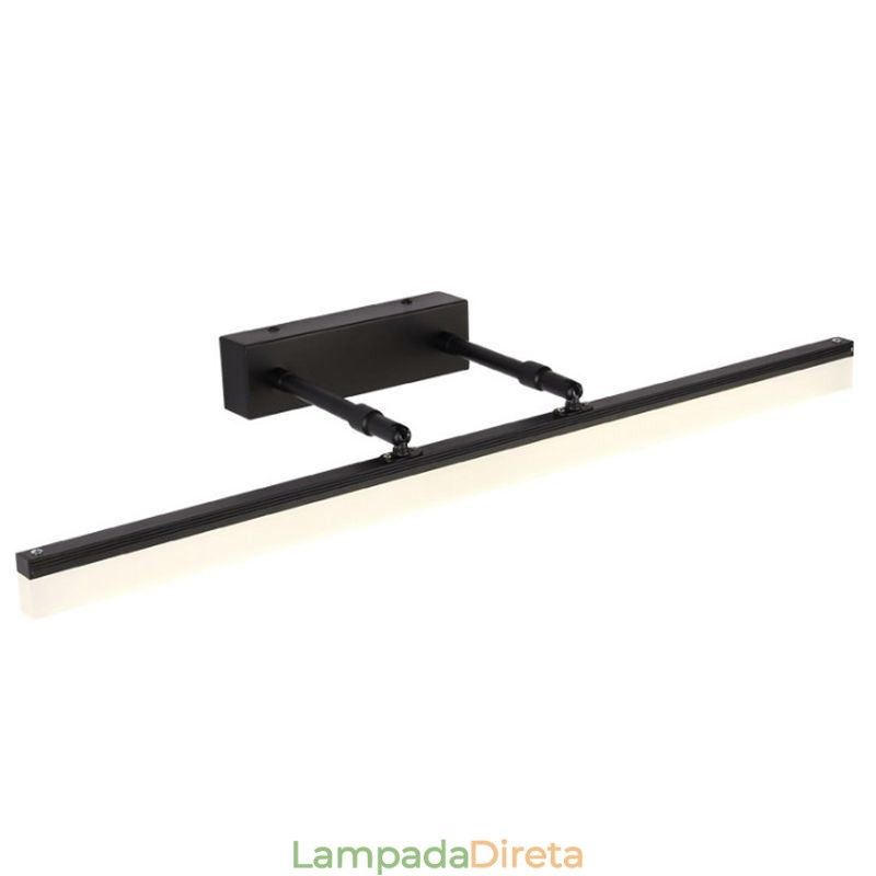 Espelho Frontal Luz Acrílico Esticável Sconce Lâmpada Corredor Banheiro