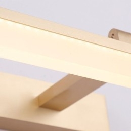 Luminária de parede moderna com espelho e luz frontal para banheiro
