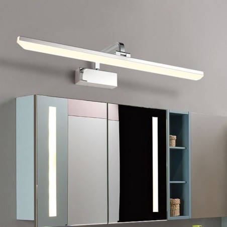 Luminária de parede moderna Espelho Luz frontal Ângulo ajustável Lavabo Luz de maquiagem Luminária de parede moderna Espelho Luz frontal Ângulo ajustável Lavabo Luz de maquiagem