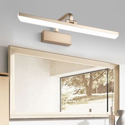 Luminária de parede moderna Espelho Luz frontal Ângulo ajustável Lavabo Luz de maquiagem