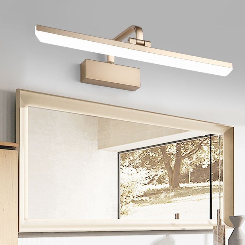 Luminária de parede moderna Espelho Luz frontal Ângulo ajustável Lavabo Luz de maquiagem