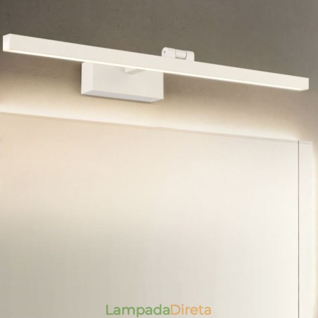 Espelho estilo nórdico ângulo de luz frontal ajustável arandela de parede banheiro Espelho estilo nórdico ângulo de luz frontal ajustável arandela de parede banheiro