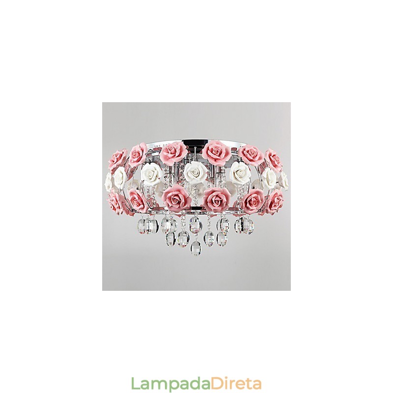 Montagem embutida em metal galvanizado de cristal country