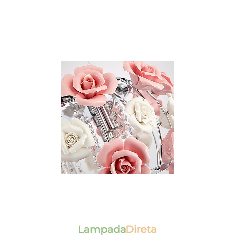 Montagem embutida em metal galvanizado de cristal country
