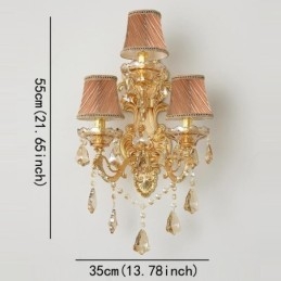Luminária de parede luxuosa Luminária de parede elegante Luminária de decoração Iluminação de cabeceira