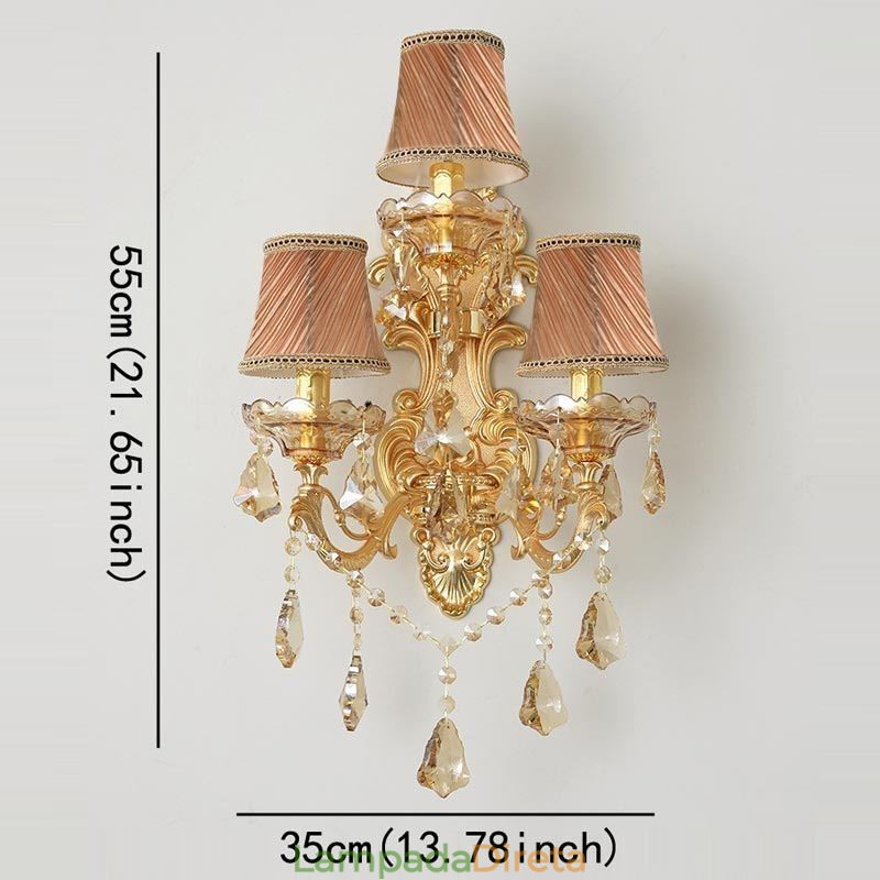 Luminária de parede luxuosa Luminária de parede elegante Luminária de decoração Iluminação de cabeceira