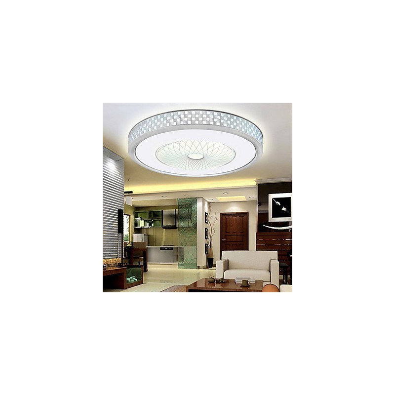 Luminária circular de cúpula romântica em cristal