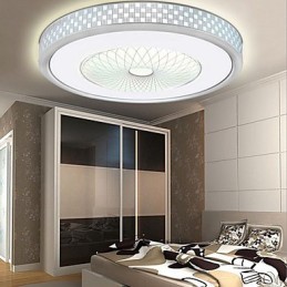 Luminária circular de cúpula romântica em cristal