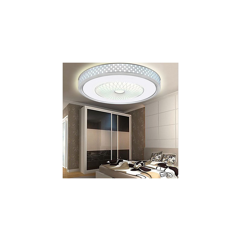 Luminária circular de cúpula romântica em cristal