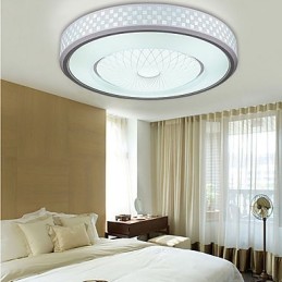 Luminária circular de cúpula romântica em cristal