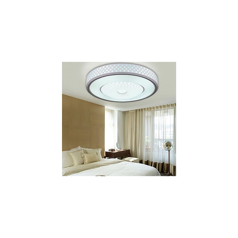 Luminária circular de cúpula romântica em cristal