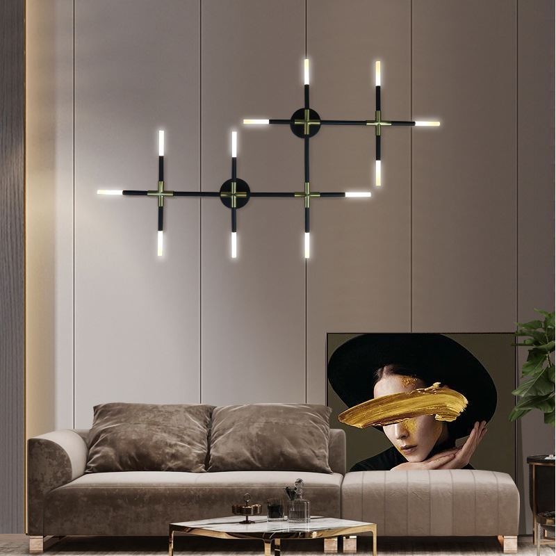 Luminária de parede Splicing Warm White Creative Wall Sconce DIY Combinação Lâmpada