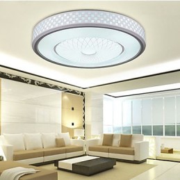 Luminária circular de cúpula romântica em cristal