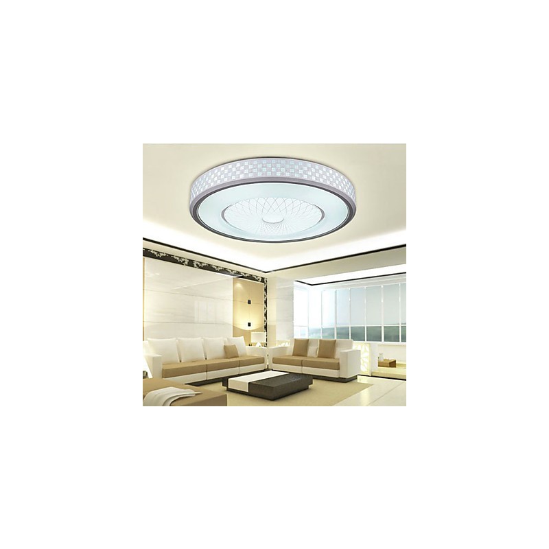 Luminária circular de cúpula romântica em cristal