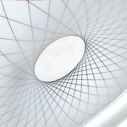 Luminária circular de cúpula romântica em cristal