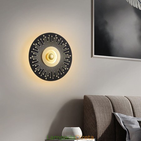 Arandela Nordic Full Copper Hollow Round Wall Light Arandela Nordic Full Copper Hollow Round Wall Light