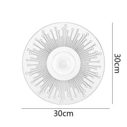 Arandela Nordic Full Copper Hollow Round Wall Light