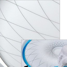 Luminária circular de cúpula romântica em cristal