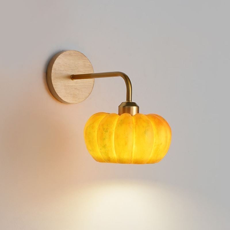 Luminária de parede estilo abóbora japonesa retrô