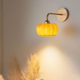 Luminária de parede estilo abóbora japonesa retrô