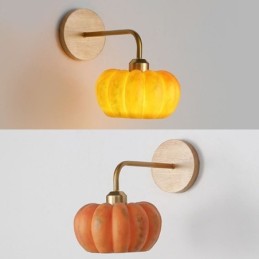 Luminária de parede estilo abóbora japonesa retrô
