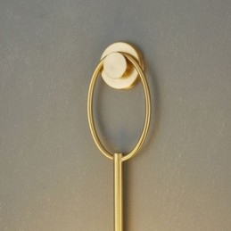Luminária de parede moderna Globe Wall Sconce de vidro dourado escovado