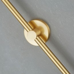 Luminária de parede moderna Globe Wall Sconce de vidro dourado escovado