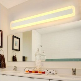 Nova luz de espelho de parede moderna lâmpada de parede acrílica cosmética banheiro