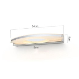 Luminária de parede moderna para espelho Iluminação de banheiro Aço inoxidável