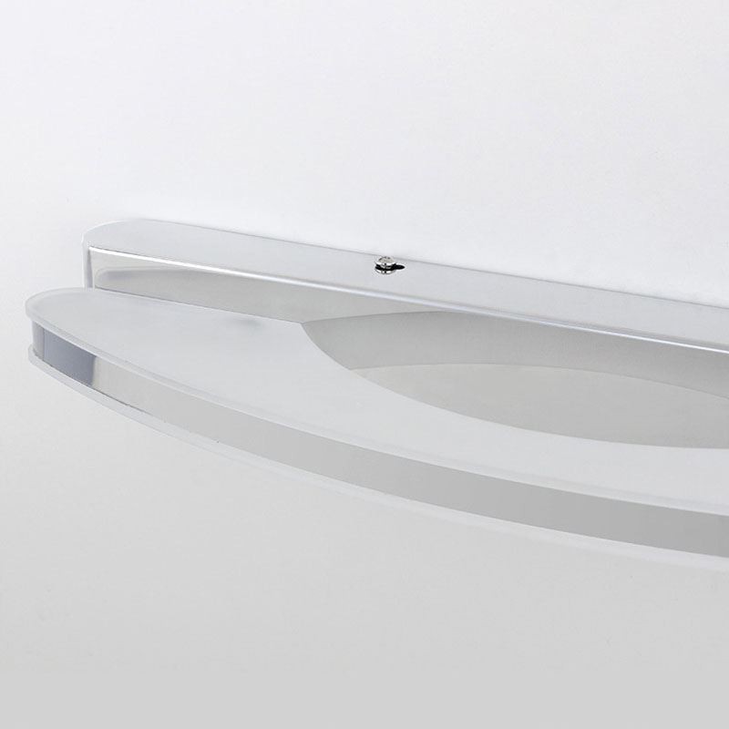 Luminária de parede moderna para espelho Iluminação de banheiro Aço inoxidável