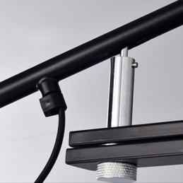Luminária de parede com braço de balanço simples, luminária de cabeceira para leitura