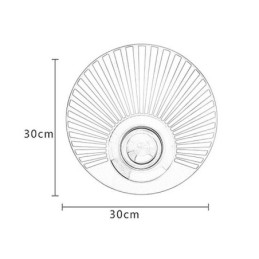 Luminária de parede nórdica de latão vazada com formato redondo