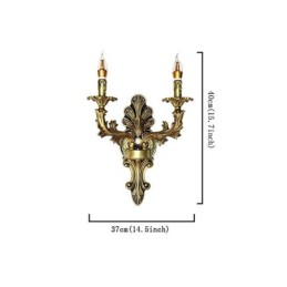 Luminária de parede retrô europeia criativa iluminação dupla para casa arandela iluminação de cabeceira