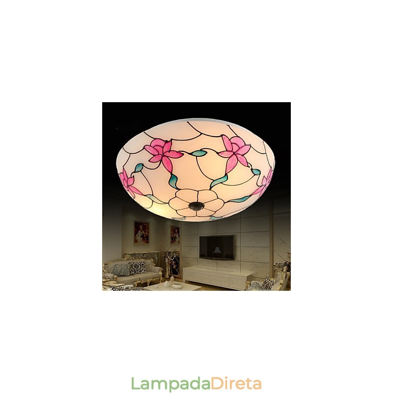 Estilo europeu teto contraído a luz absorve a lâmpada de luz de cúpula