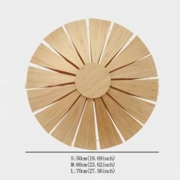 Arandela de parede redonda com flores Luz de parede de bambu exclusiva Iluminação decorativa criativa