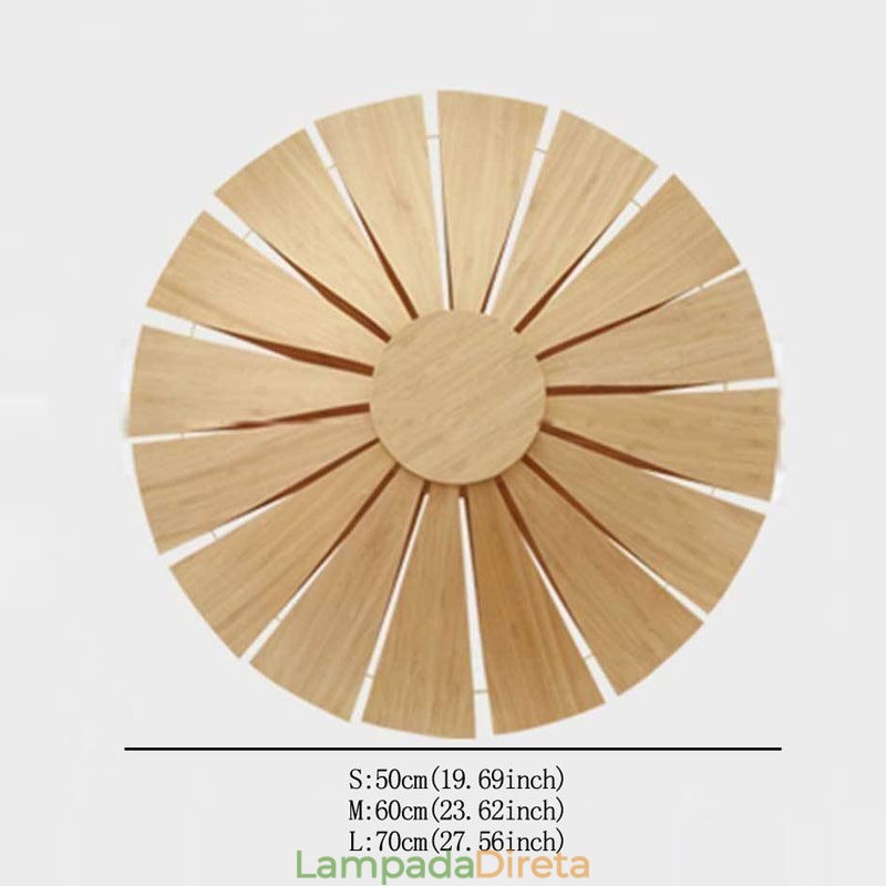 Arandela de parede redonda com flores Luz de parede de bambu exclusiva Iluminação decorativa criativa