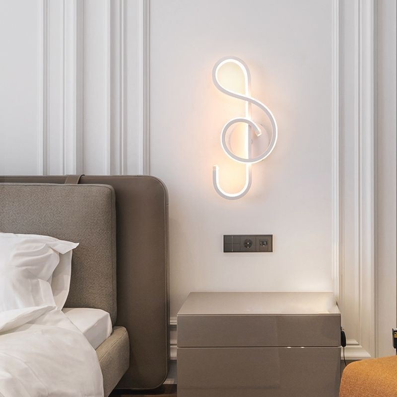 Aplique de parede Minimalista Acrílico Note Wall Light
