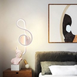Aplique de parede Minimalista Acrílico Note Wall Light