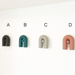 Aplique de parede em forma de U – Luminária de parede criativa minimalista com ângulo reto de noventa graus e abajur giratório