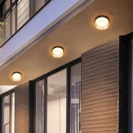 Luminária de parede moderna minimalista acrílica cabeça única redonda ferro forjado arandela pequena