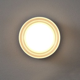 Luminária de parede moderna minimalista acrílica cabeça única redonda ferro forjado arandela pequena