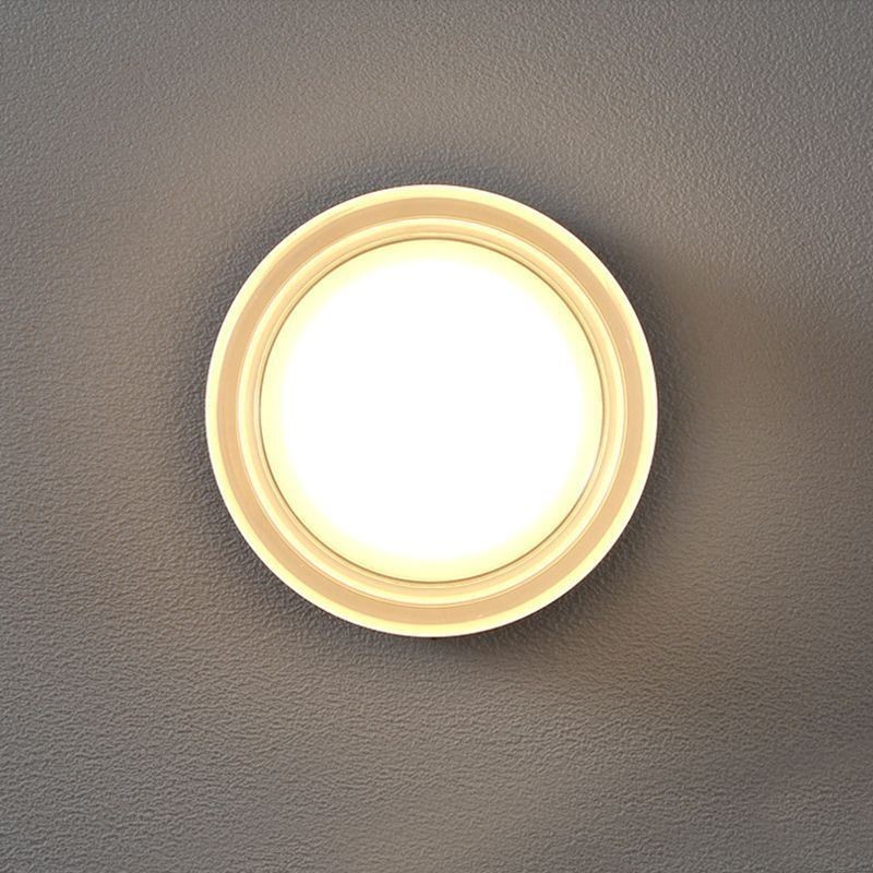 Luminária de parede moderna minimalista acrílica cabeça única redonda ferro forjado arandela pequena