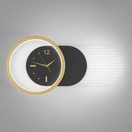 Luminária de parede Moderna Minimalista Acrílico Ferro Forjado Relógio de Parede Luminária de parede
