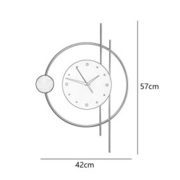Relógio de parede Luminária de parede moderna minimalista em ferro forjado e
