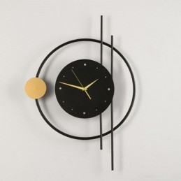 Relógio de parede Luminária de parede moderna minimalista em ferro forjado e
