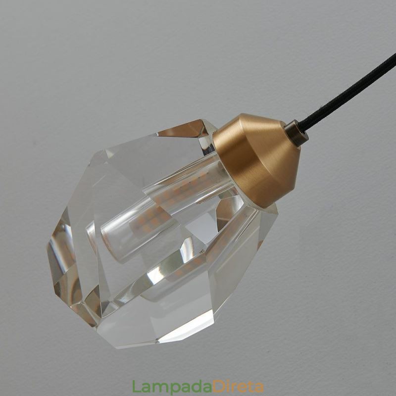 Luminária de parede moderna Luminária de parede de cristal criativa