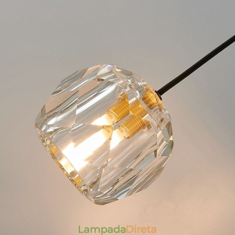 Luminária de parede moderna Luminária de parede de cristal criativa